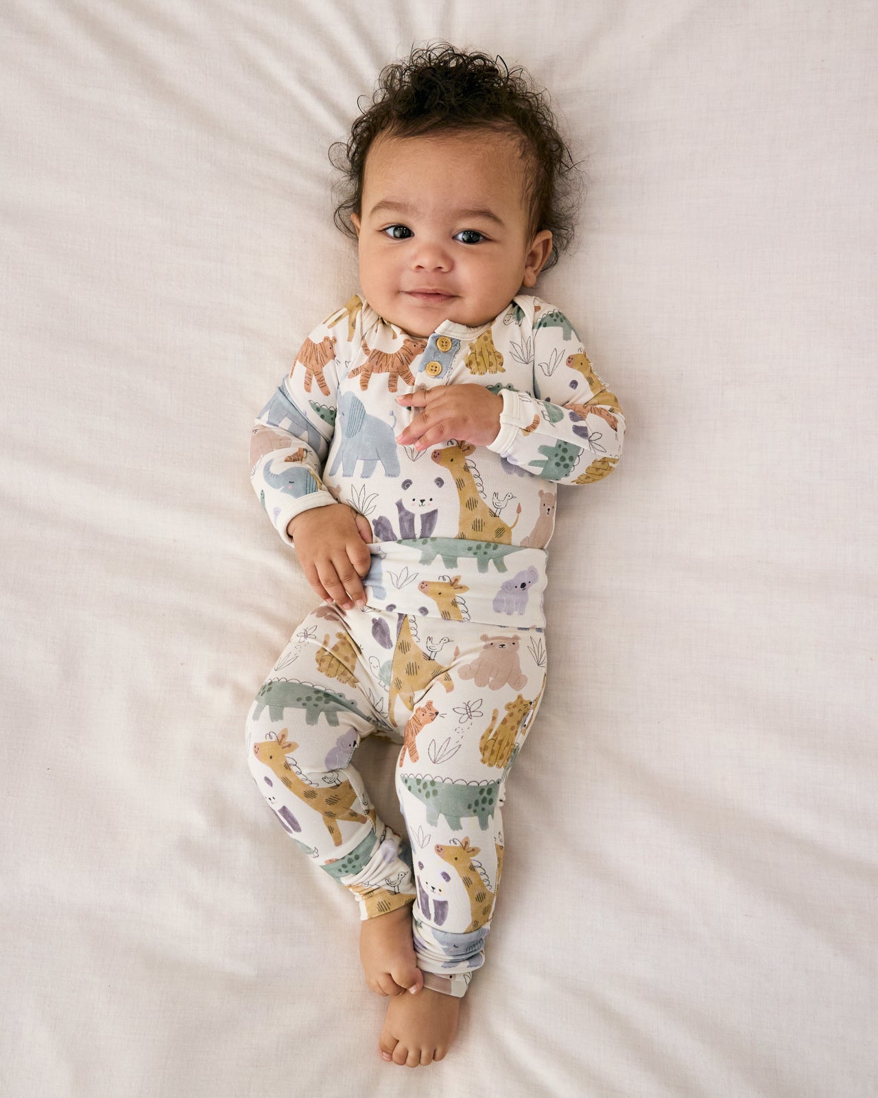 Sweet Safari Fold Over Legging - Image 3