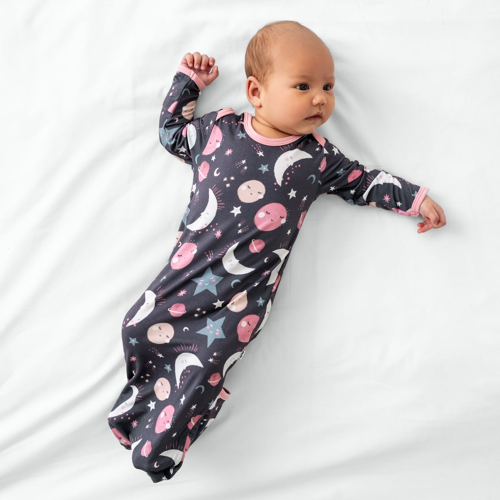 Pink To the Moon & Back Infant Gown - Image 5