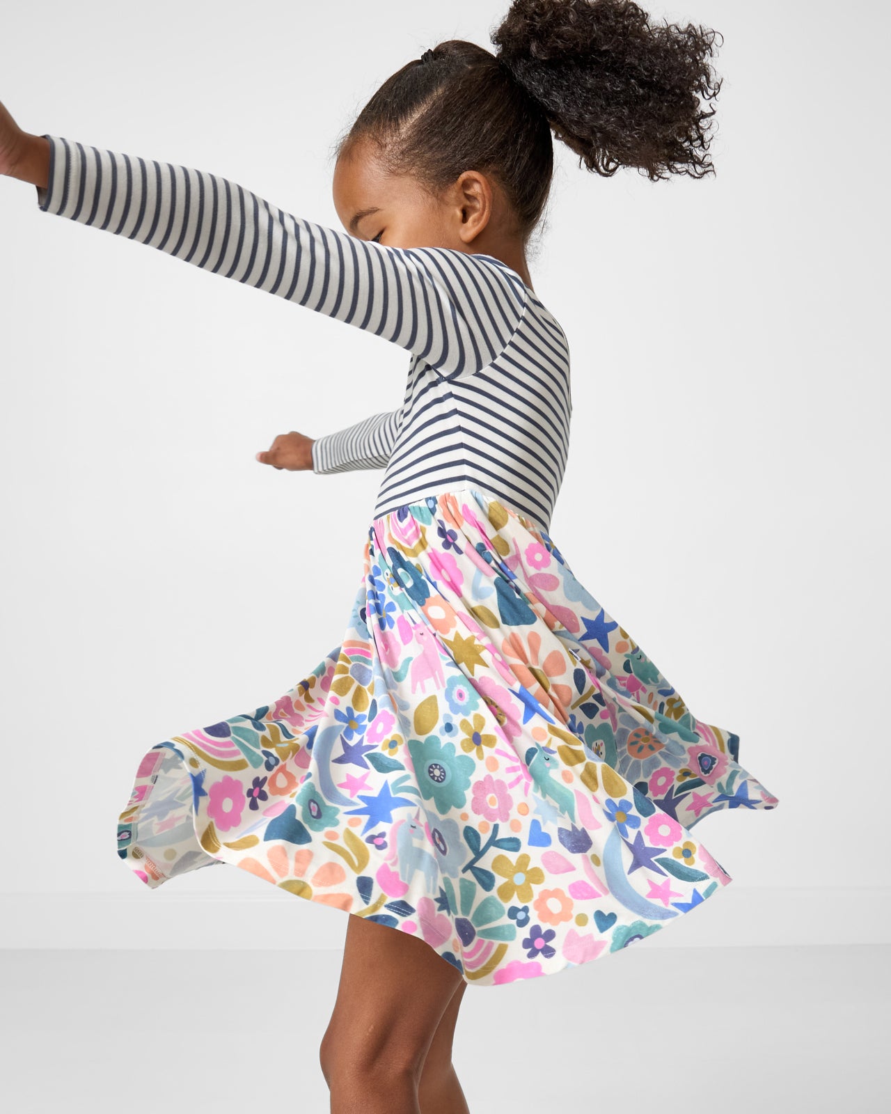 Unicorn Blossoms Twirl Dress - Image 5