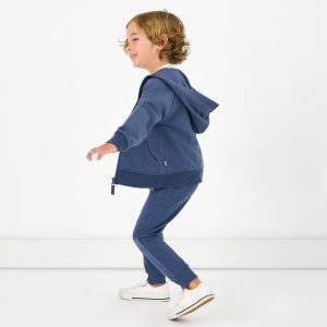 Vintage Navy Zip Hoodie
