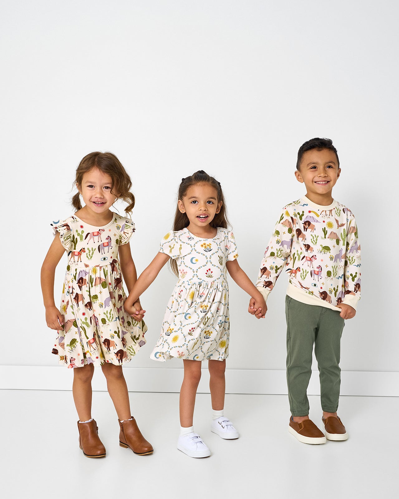 Desert Meadow Ribbed Skater Dress - Image 3