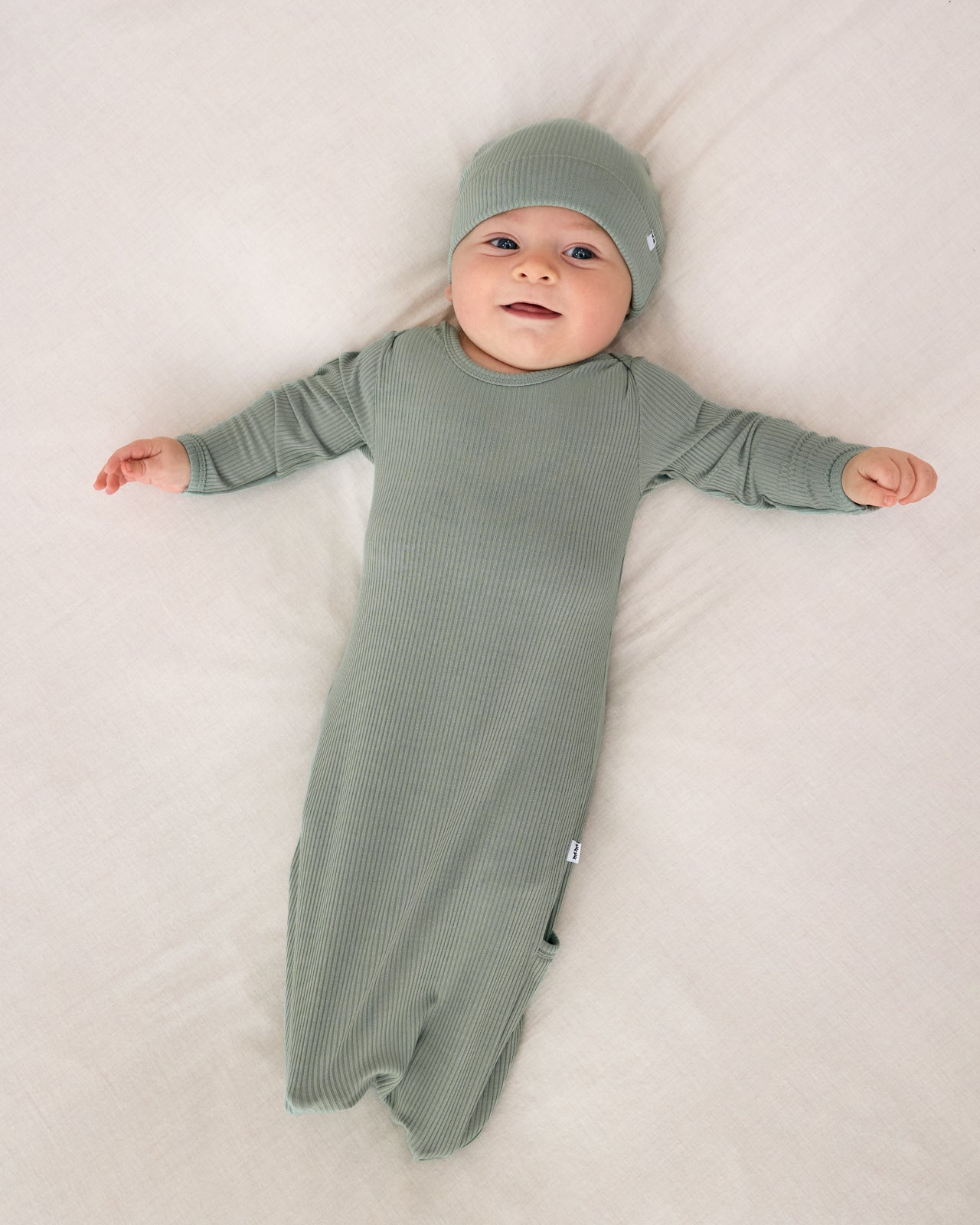Willow Ribbed Infant Gown - Image 2
