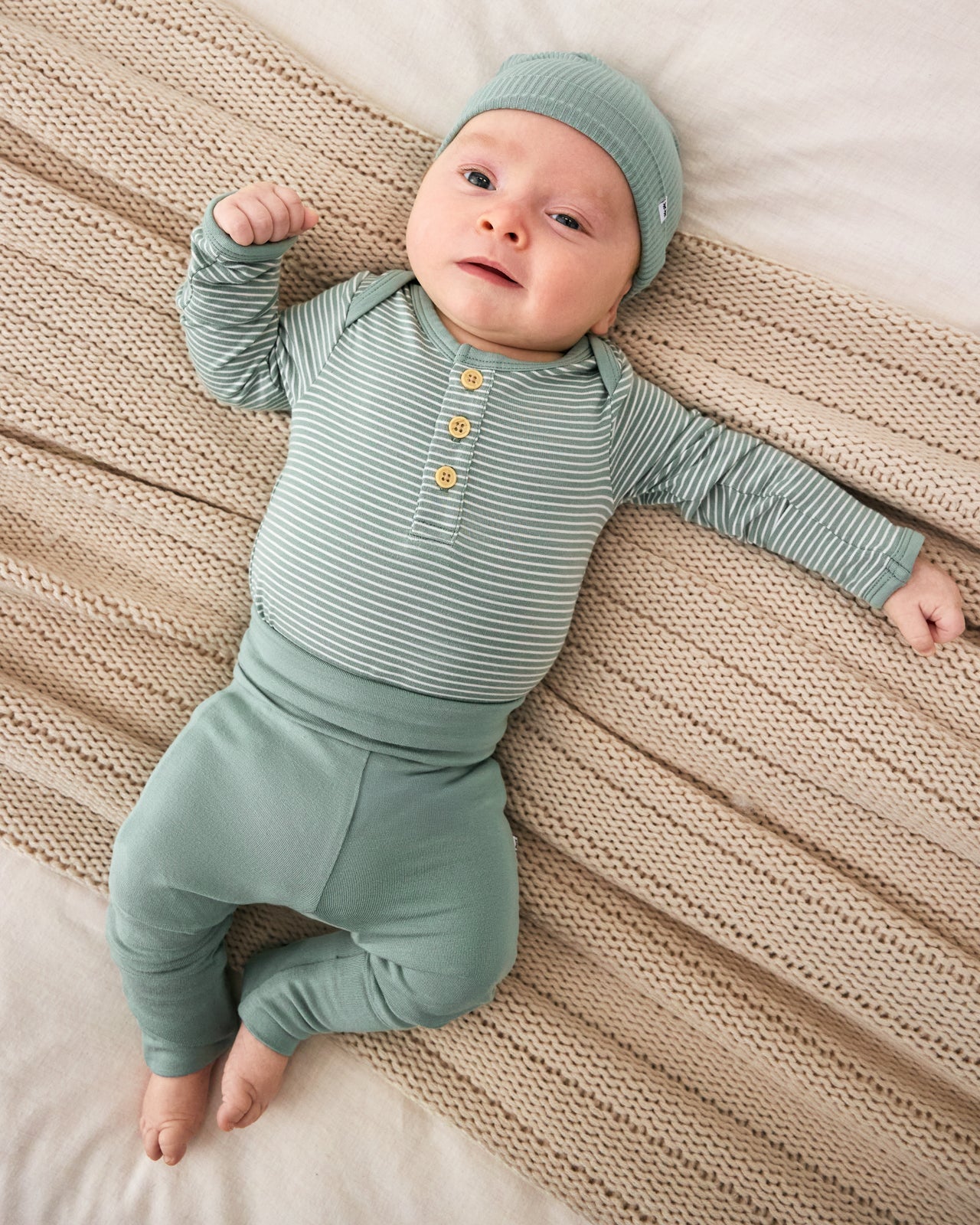 Willow Stripe Henley Bodysuit - Image 2