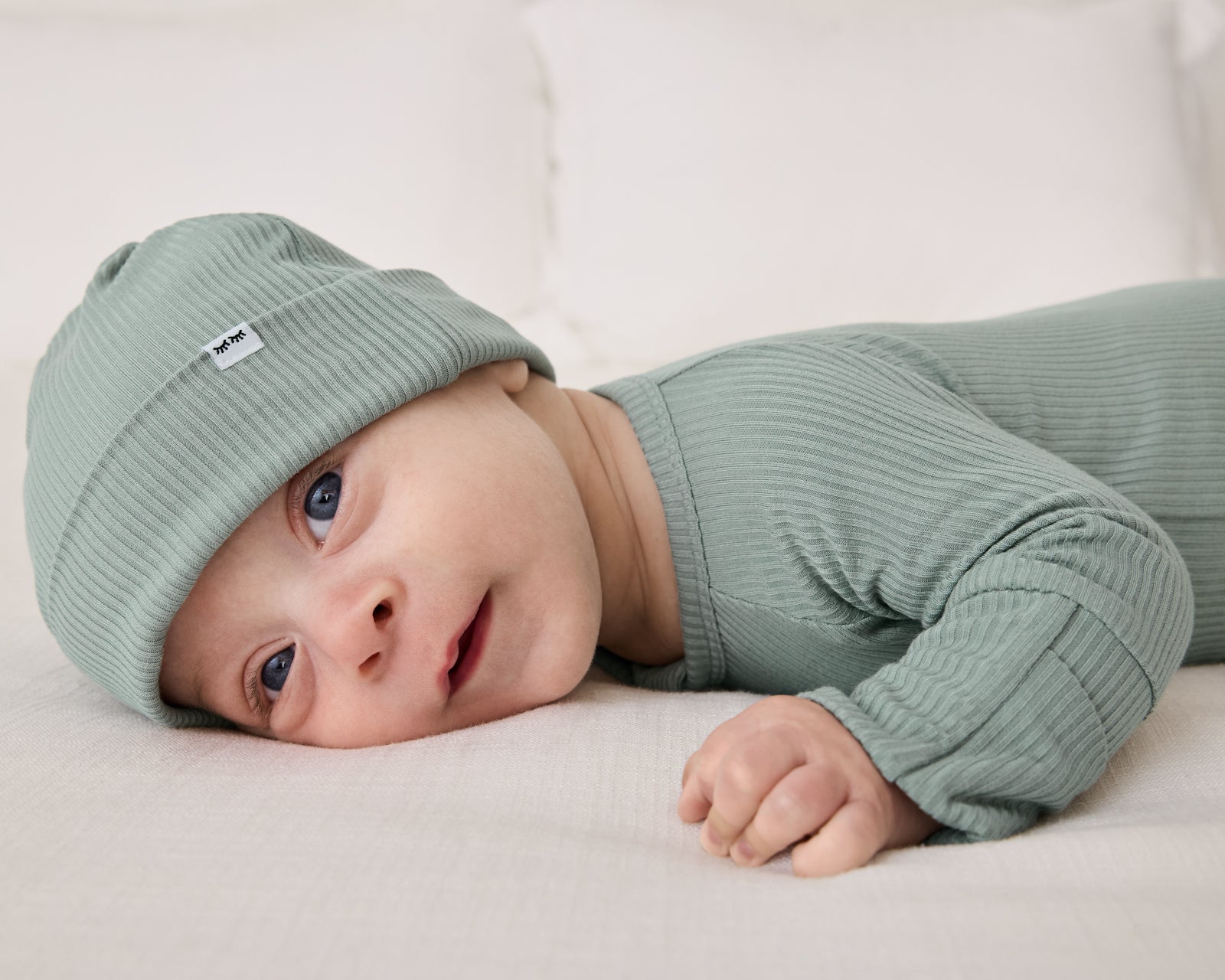 Willow Ribbed Infant Beanie - Image 5