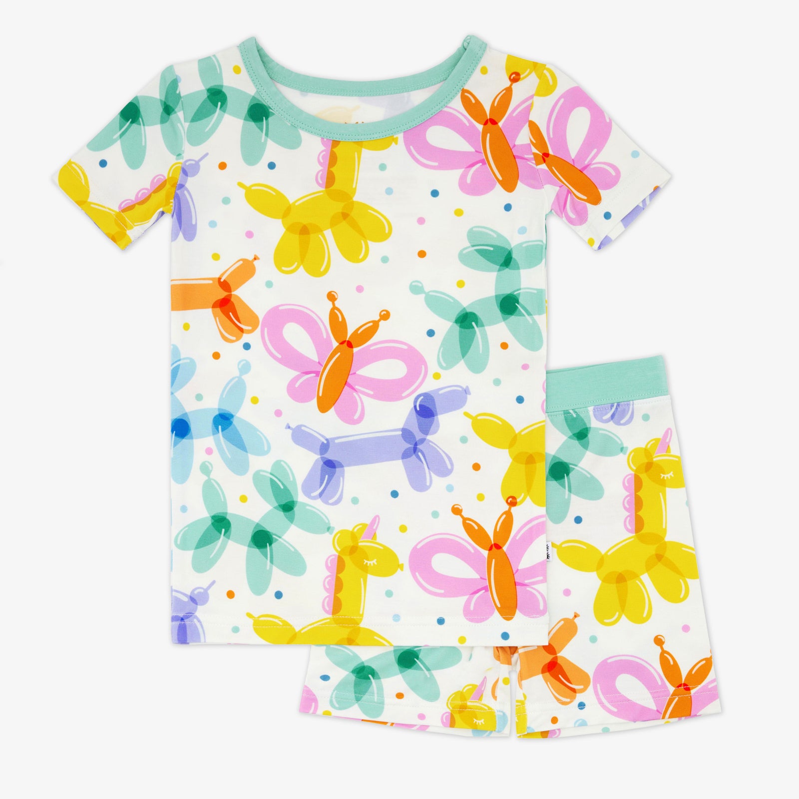 Balloon Bash Two-Piece Short Sleeve & Shorts Pajama Set - Image 3