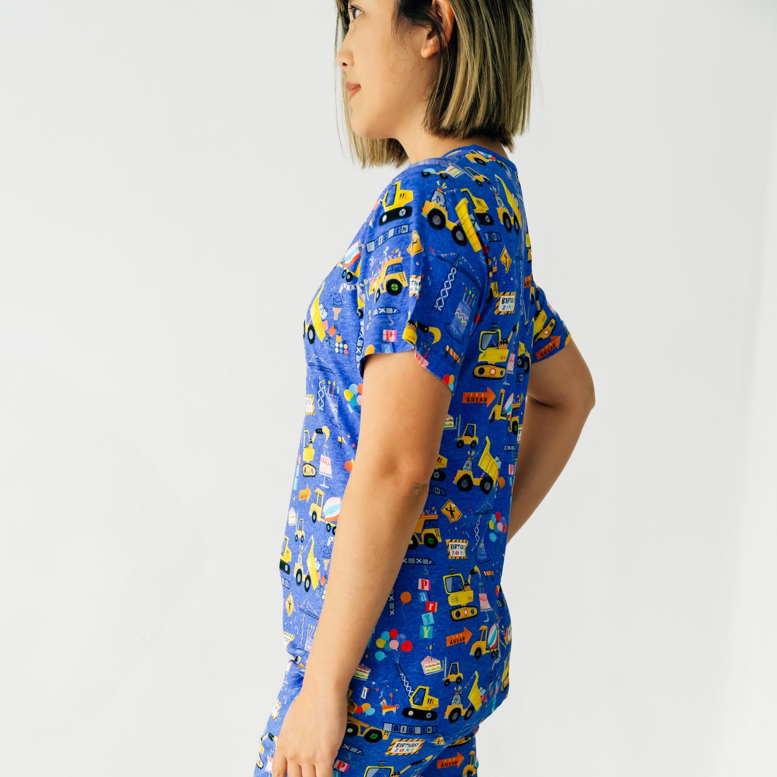Birthday Builders Women's Short Sleeve Pajama Top - Image 4
