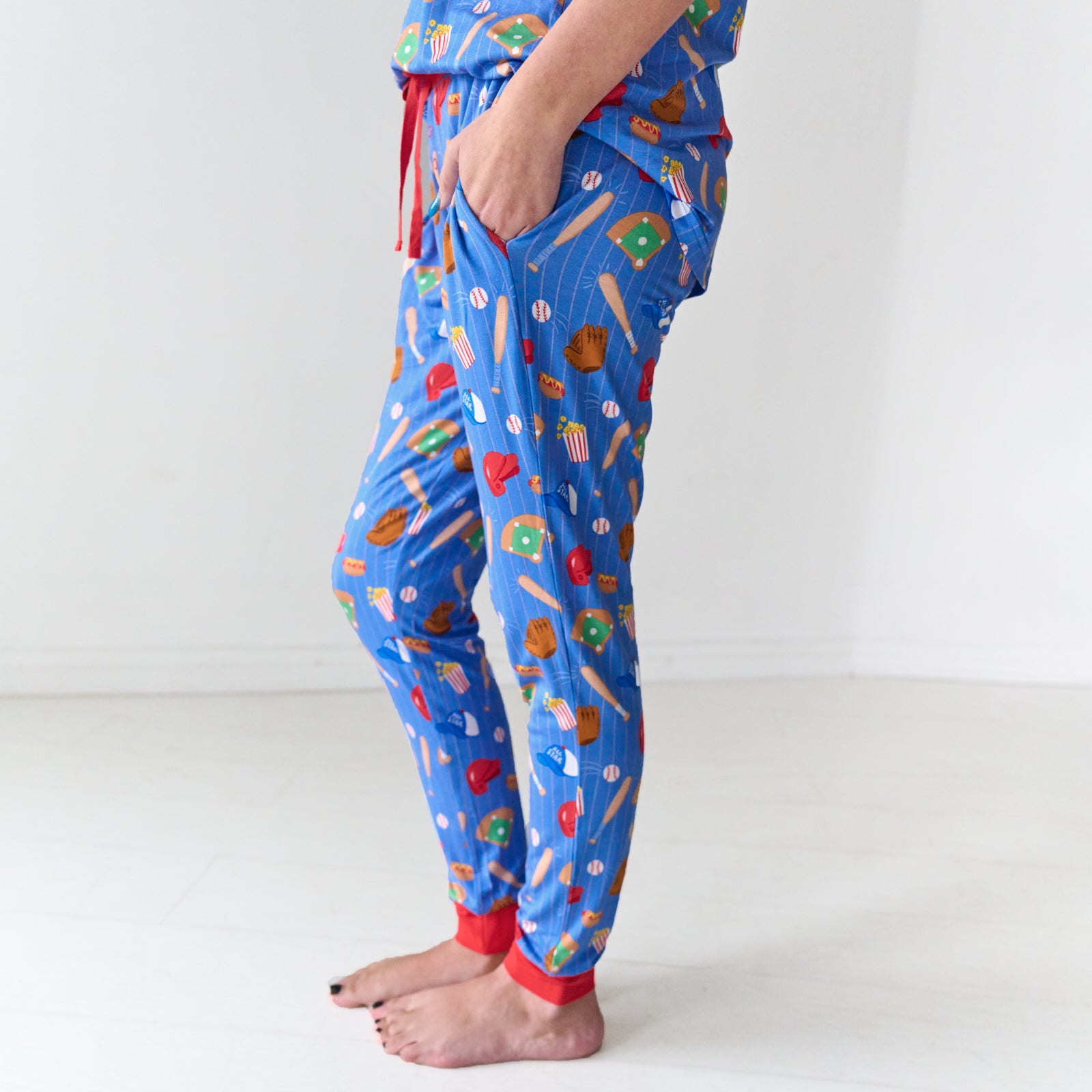 Blue All Stars Women's Pajama Pants - Image 3