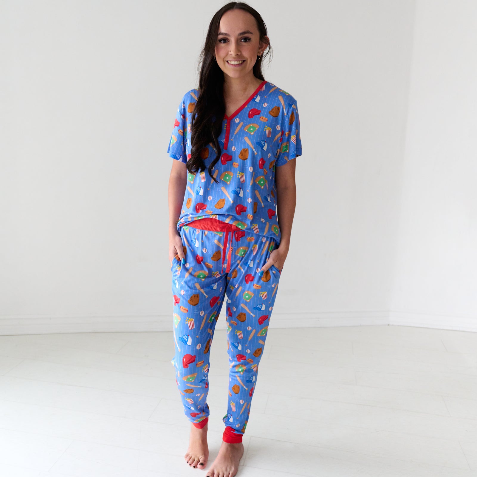 Blue All Stars Women's Pajama Pants - Image 2