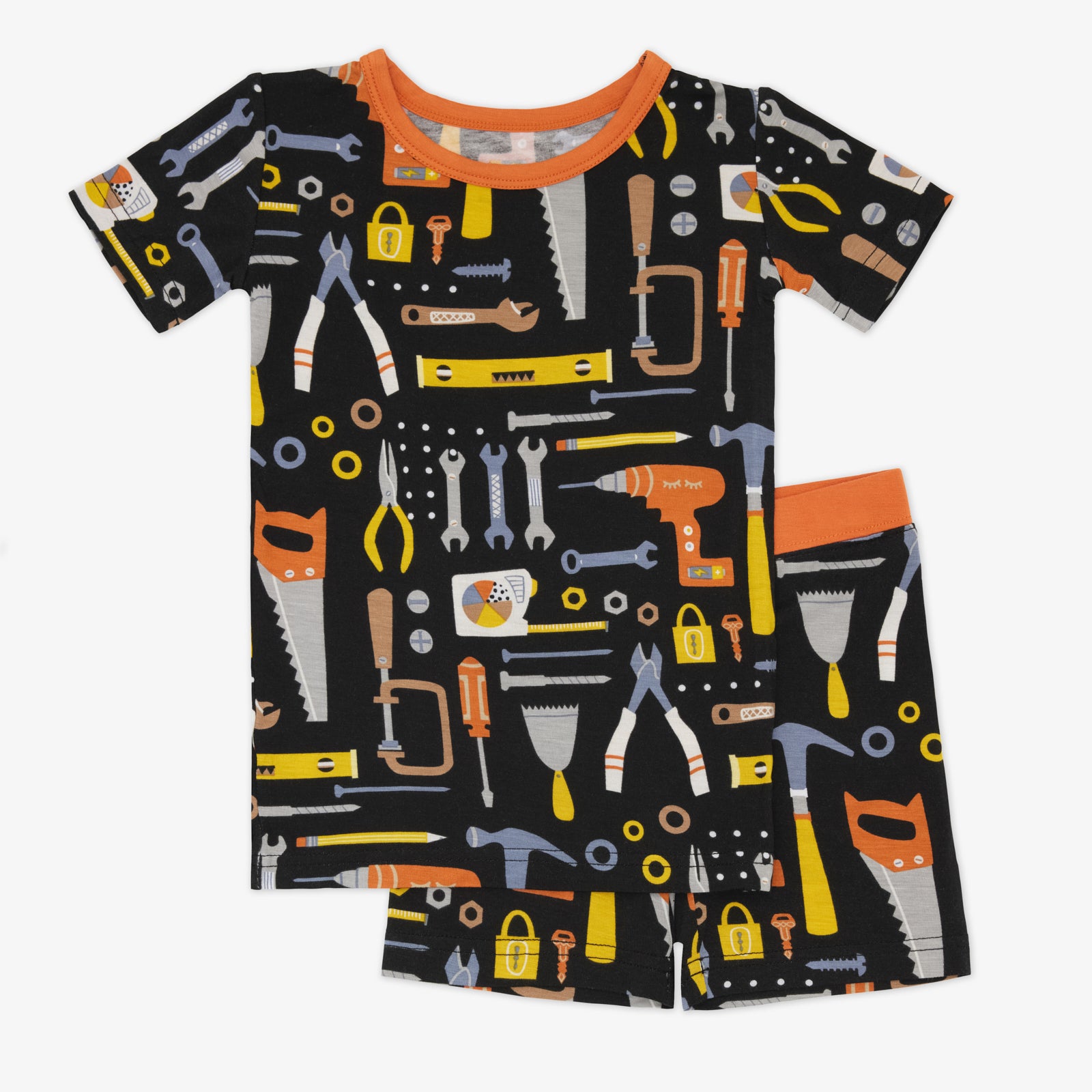 Little Builders Two-Piece Short Sleeve & Shorts Pajama Set - Image 3