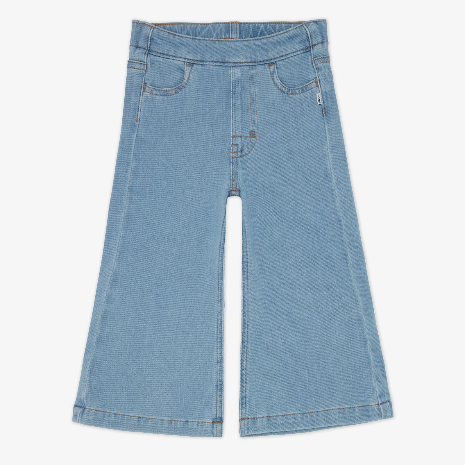 Light Blue Wide Leg Denim Pants - Image 3