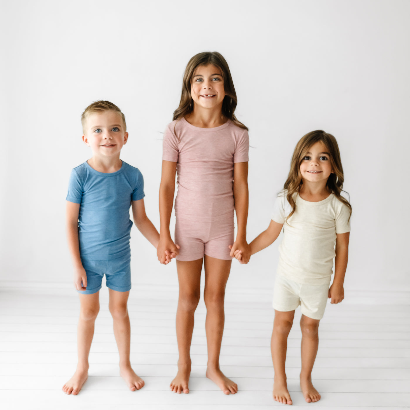 Heather Mauve Ribbed Two-Piece Short Sleeve & Shorts Pajama Set - Image 6