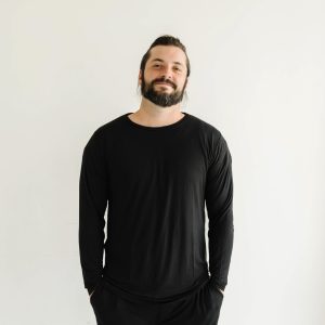 Black Men's Pajama Top