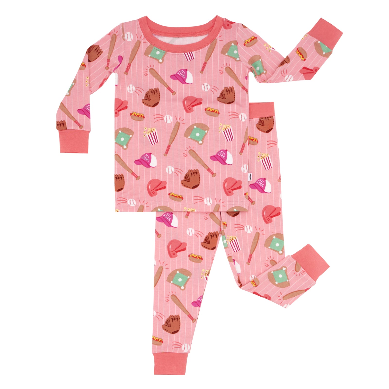Pink All Stars Two-Piece Pajama Set - Image 4