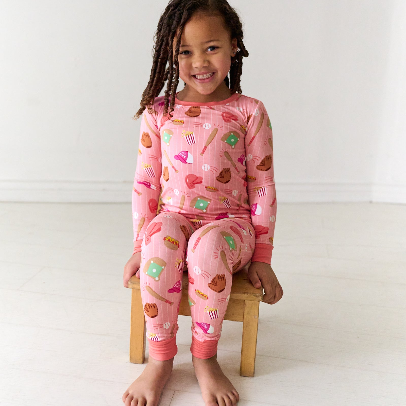 Pink All Stars Two-Piece Pajama Set - Image 3