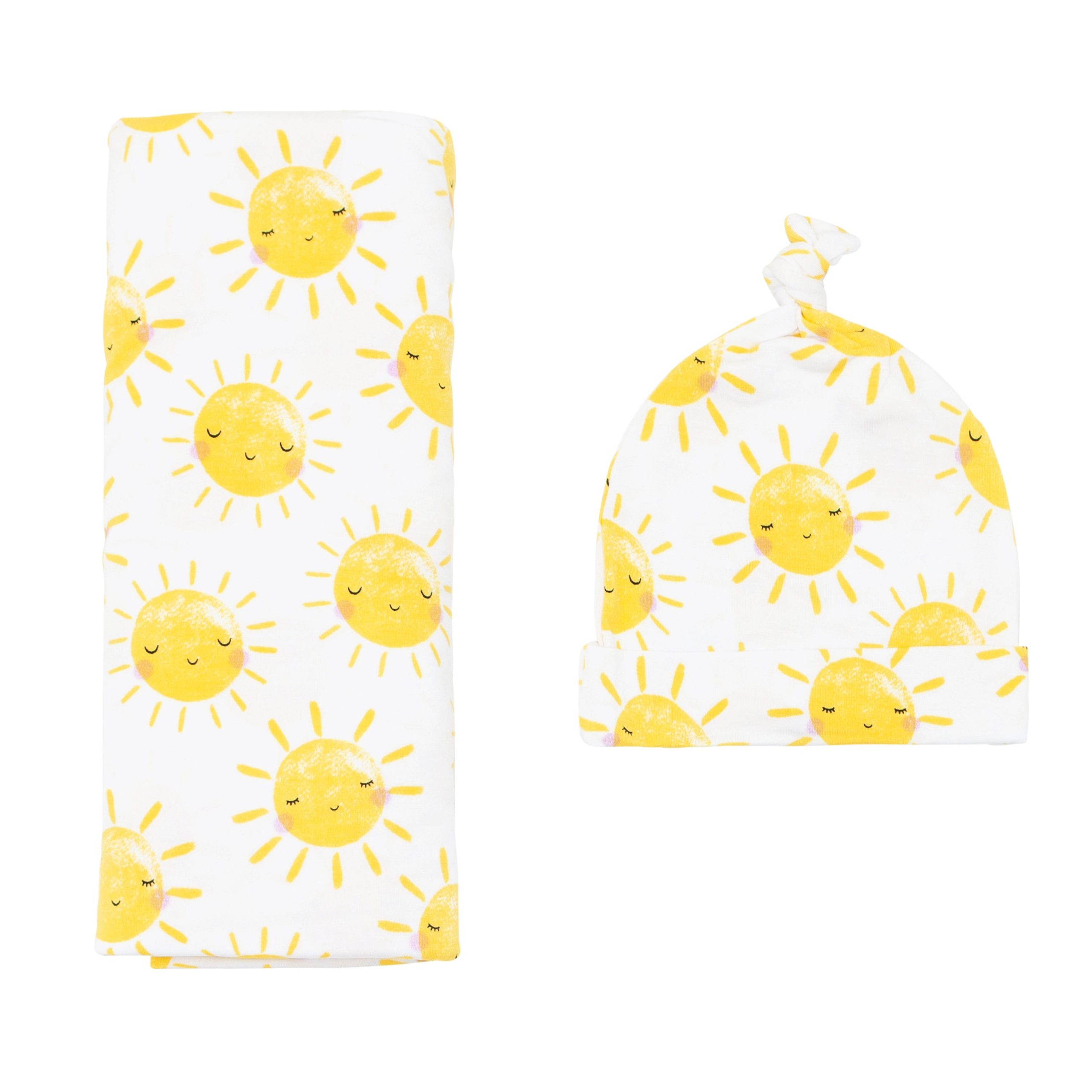 Sunshine Swaddle & Hat Set - Image 5
