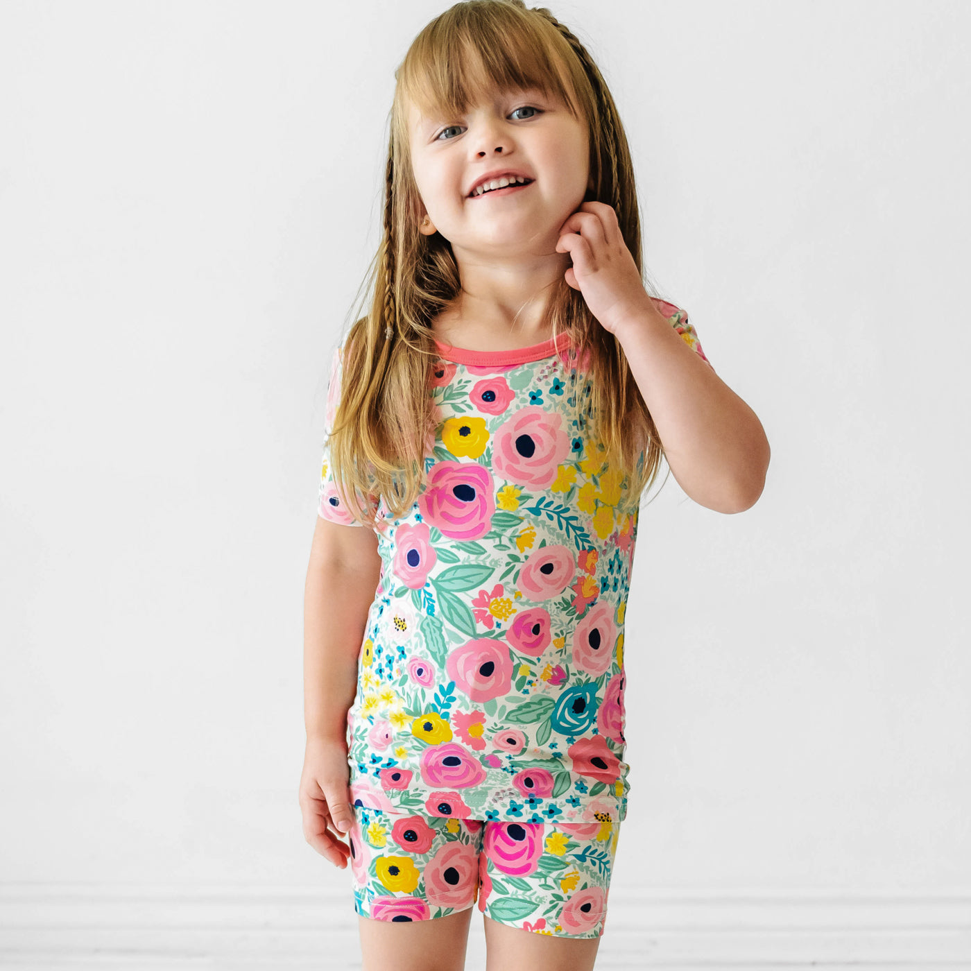 Secret Garden Two-Piece Short Sleeve & Shorts Pajama Set - Image 5