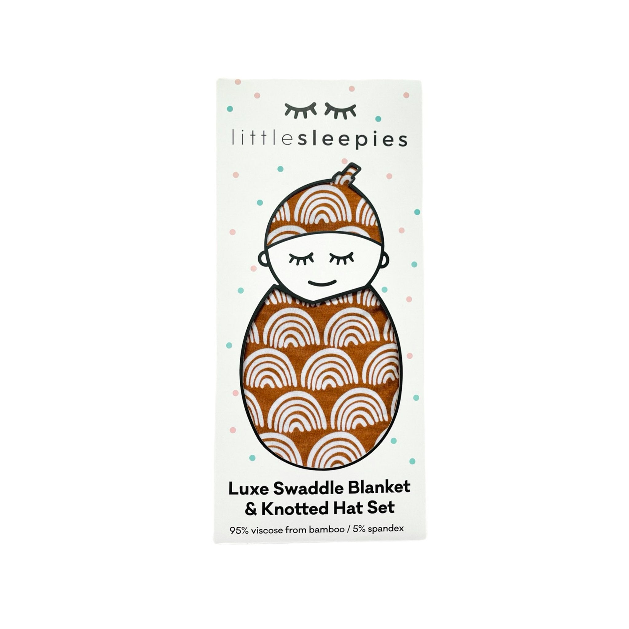 Rust Rainbows Swaddle & Hat Set - Image 4