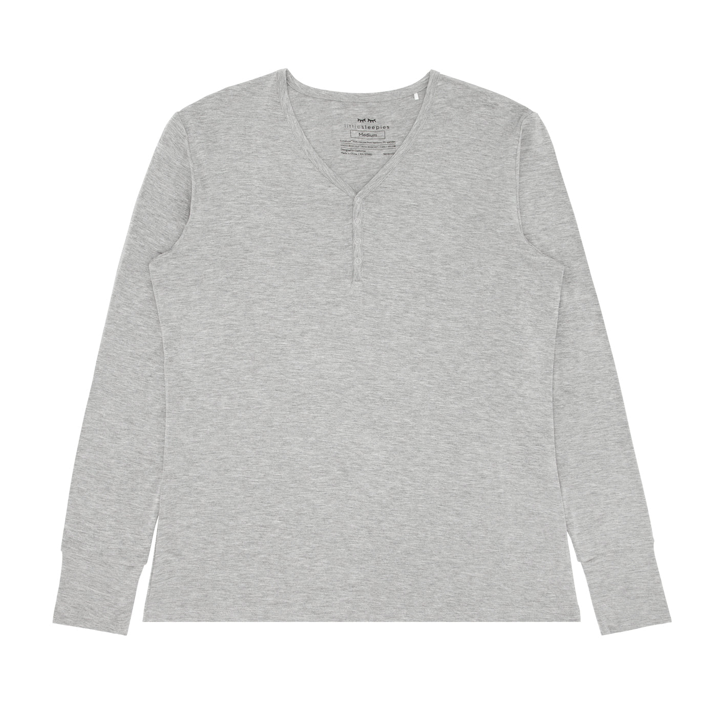 Heather Gray Women's Pajama Top - Image 3