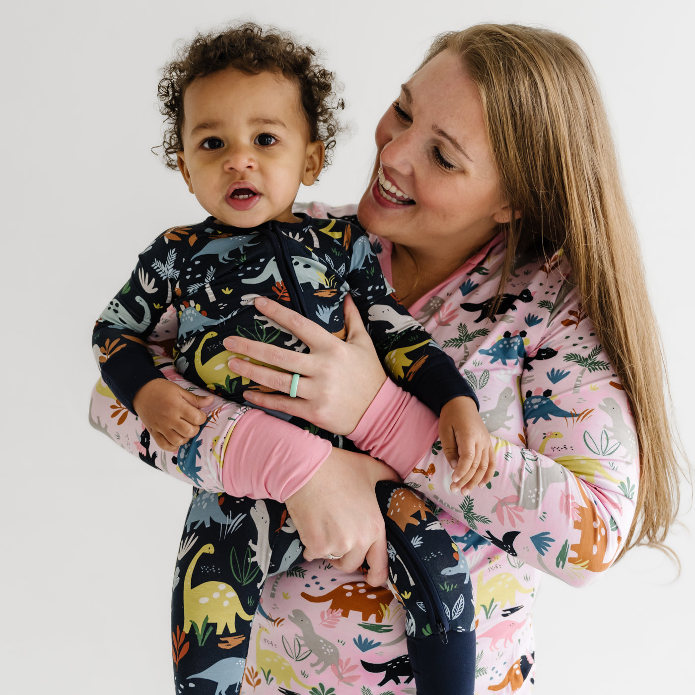Pink Jurassic Jungle Women's Pajama Top - Image 4